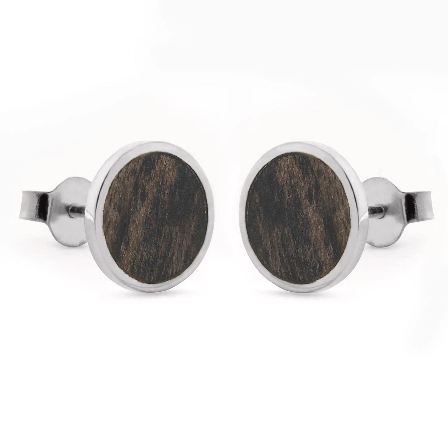 Cercei Argint Luna plina Harborica Black