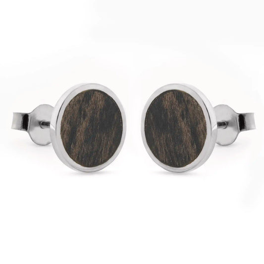 Cercei Argint Luna plina Harborica Black