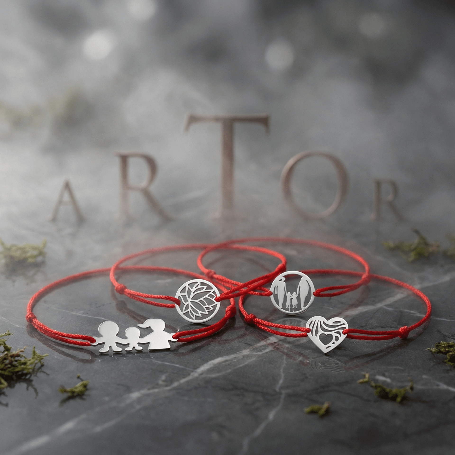 Bratari Argint cu Snur - Artor