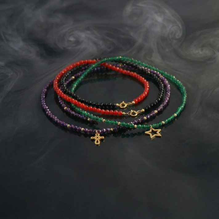 Coliere cu Bile si Cristale