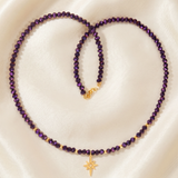 Colier Aur 14K cu Cristale și Pandantiv Steaua Nordului – Bijuterie Călăuză Elegantă