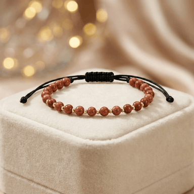 Brățară Aur 14K cu Șnur și 10 Bile, Cristale 4.5mm – Bijuterie Handmade Artor