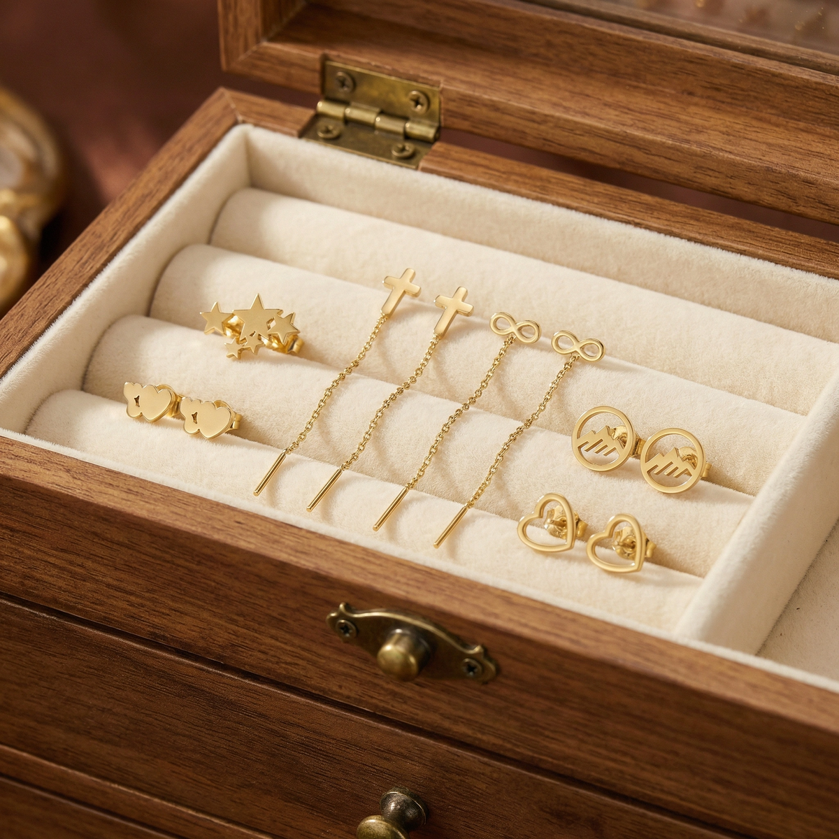 Cercei aur 14K dama