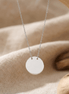 Lănțișor Argint 925 Bănuț Simplu – Colier Minimalist Discuri Lucioase
