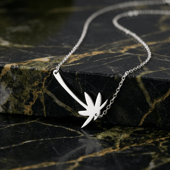 Lănțișor Argint 925 Palmier – Colier Summer Vibes Simbol Vacanță