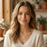 Lănțișor Argint 925 Durga Mata Stilizat – Colier Simbol Putere Feminină