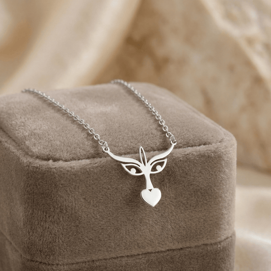 Lănțișor Argint 925 Durga Mata Stilizat – Colier Simbol Putere Feminină