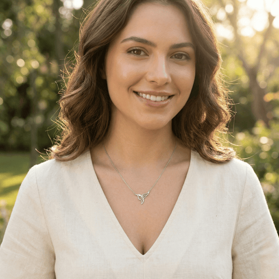 Lănțișor Argint 925 Colibri – Colier Simbol Libertate și Bucurie