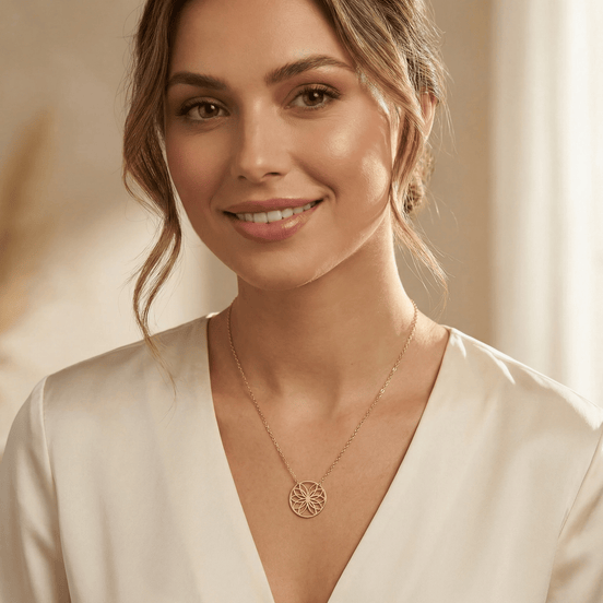 Lănțișor Lotus Circular