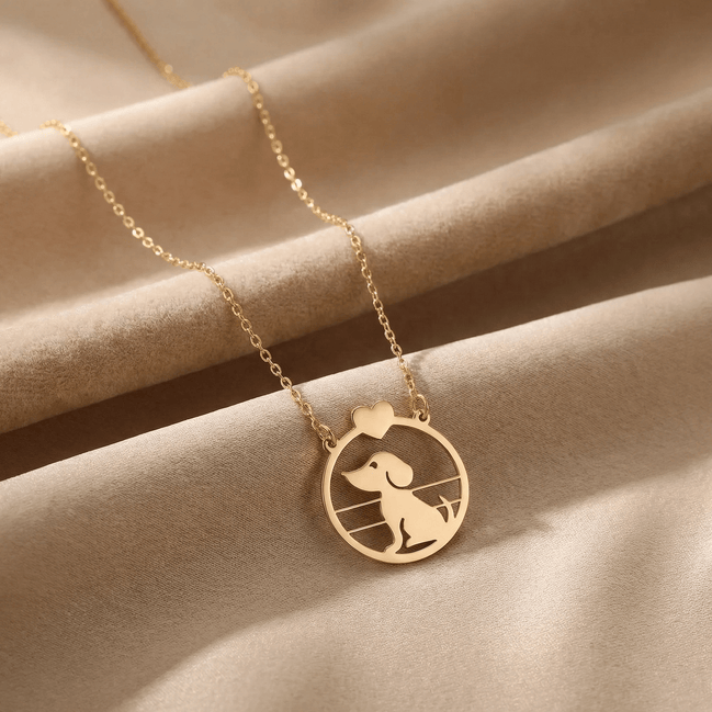 Lănțișor cu Bănuț Cățeluș