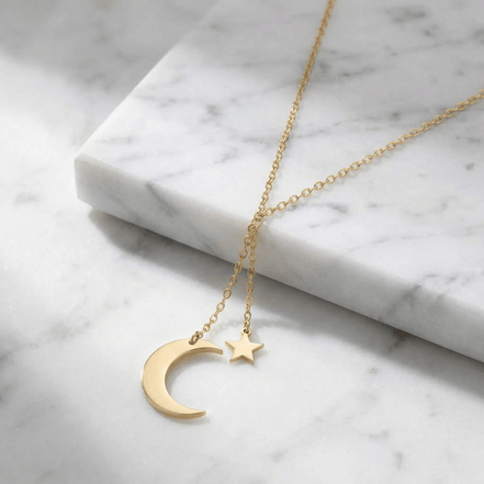 Lănțișor cu Lună și Stea