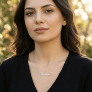 Lănțișor Argint 925 cu Nume Bianca Personalizat – Colier Masiv, Nu Placat