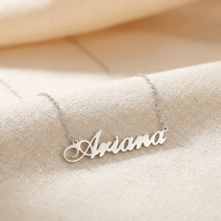 Lănțișor Argint 925 cu Nume Ariana Personalizat – Colier Masiv, Nu Placat