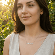 Lănțișor Argint 925 cu Nume Ariana Personalizat – Colier Masiv, Nu Placat