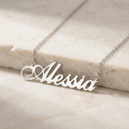 Lănțișor Argint 925 Personalizat cu Nume Alessia – Stil Modern