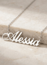 Lănțișor Argint 925 Personalizat cu Nume Alessia – Stil Modern