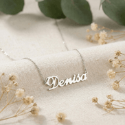 Lănțișor Argint 925 cu Nume Denisa Personalizat – Colier cu Nume Damă