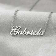 Lănțișor Argint 925 Personalizat cu Nume Gabriela – Forță Divină