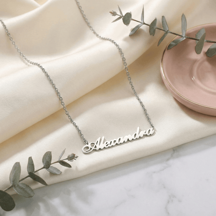 Lan?i?or Argint 925 Personalizat cu Nume Alexandra - Protectoarea