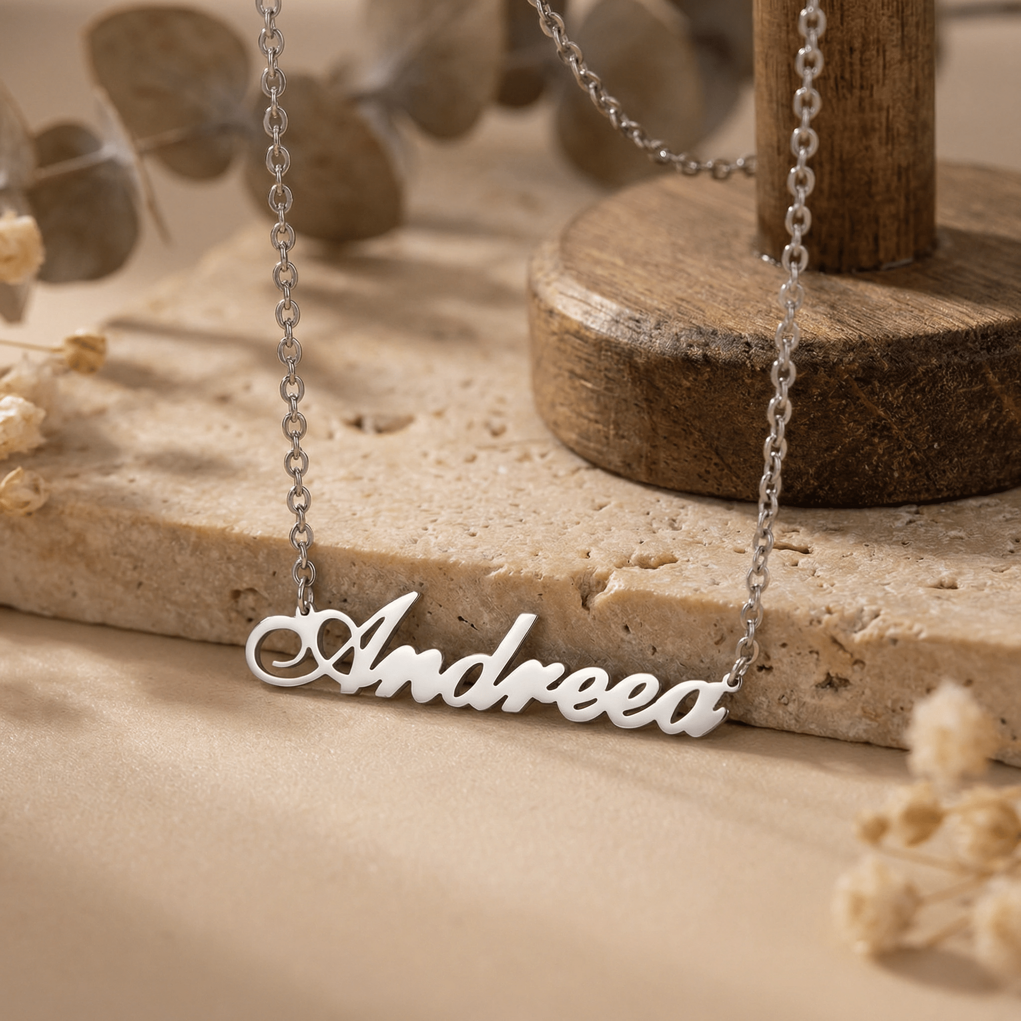 Lănțișor Argint 925 Personalizat cu Nume Andreea – Curaj și Feminitate
