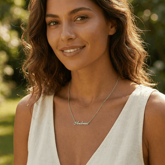 Lănțișor Argint 925 Personalizat cu Nume Andreea – Curaj și Feminitate