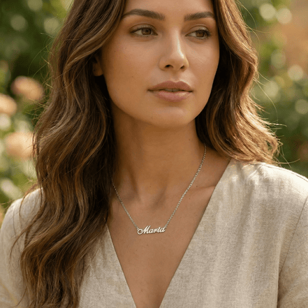 Lănțișor Argint 925 Personalizat cu Nume Maria – Cadou Sfânt