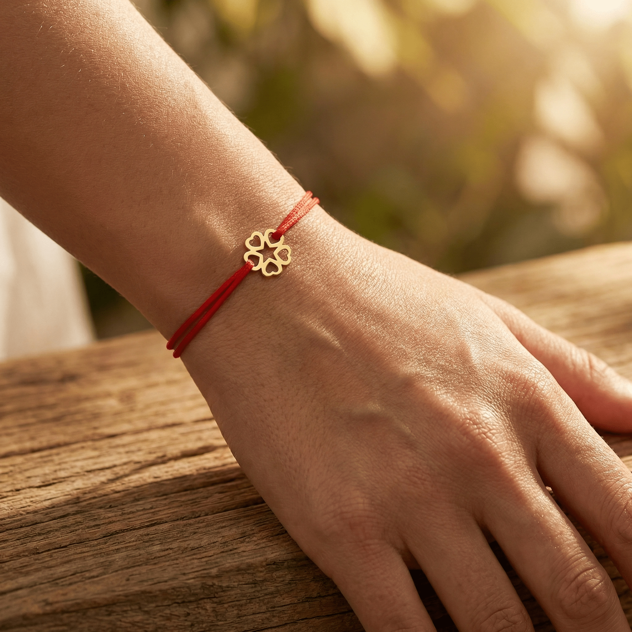 Brățară Aur 14K cu Șnur și Floare Stilizată – Simbolul Grației cu Garanție și Cutie Cadou