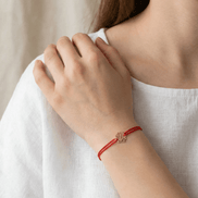 Brățară Aur 14K cu Șnur și Lotus – Simbolul Renașterii cu Garanție și Cutie Cadou