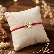 Brățară Aur 14K cu Șnur și Lăbuță de Cățel – Simbolul Prieteniei cu Garanție și Cutie Cadou