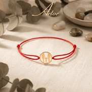 Brățară Aur 14K cu Șnur Familie cu Băiat – Simbolul Mamei cu Garanție și Cutie Cadou