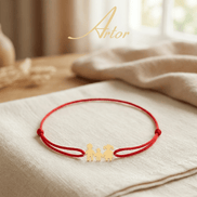 Brățară Aur 14K cu Șnur și Familie cu Băiețel – Simbolul Iubirii cu Garanție și Cutie Cadou