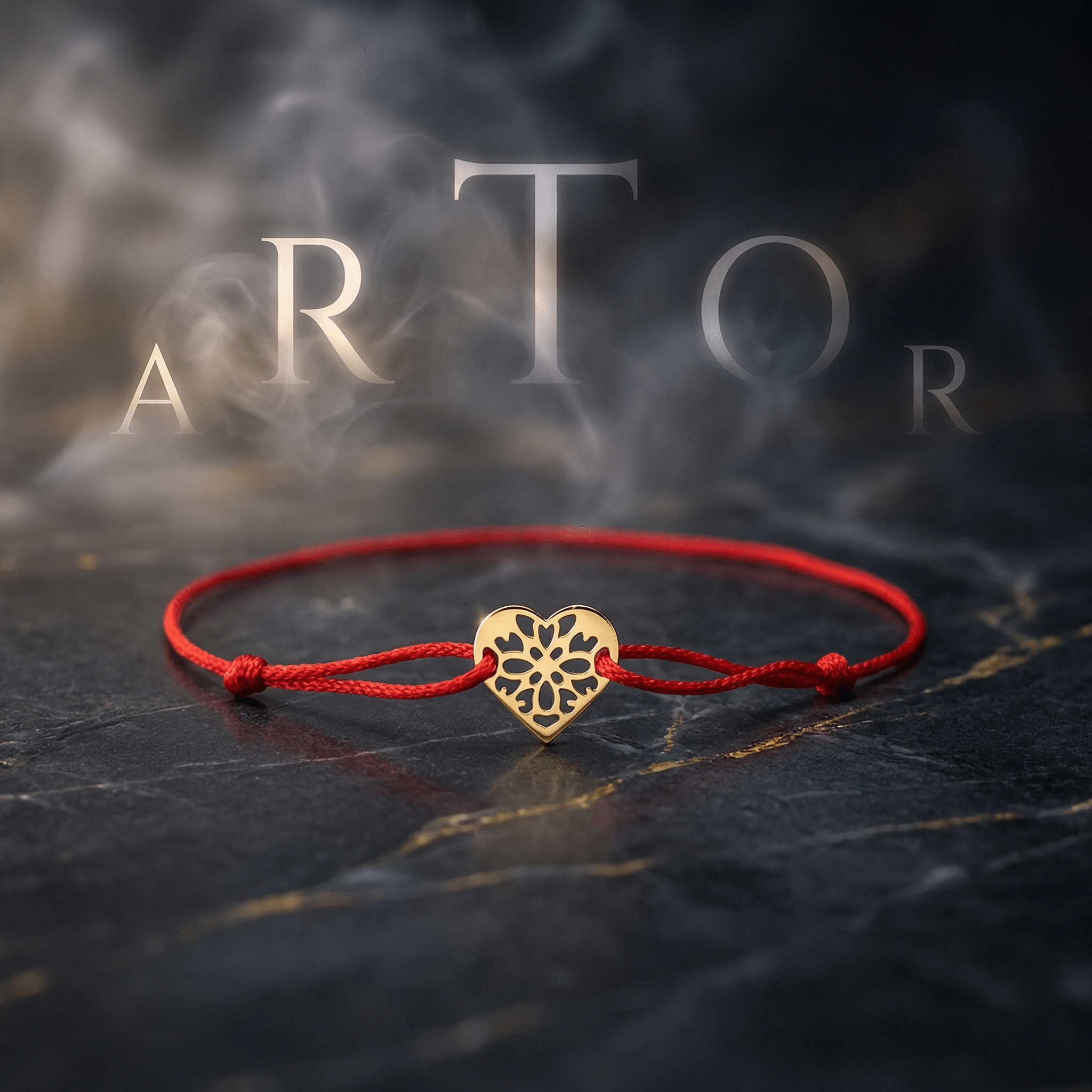 Brățară Aur 14K cu Șnur și Inimă Decupată – Simbolul Iubirii cu Garanție și Cutie Cadou