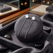 Cercei Argint 925 Lungi cu Lanț și Stea – Design Modern Star Threader