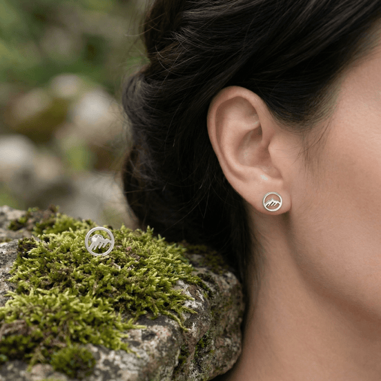 Cercei Argint 925 Munte – Bijuterie Minimalistă Nature Lover Artor