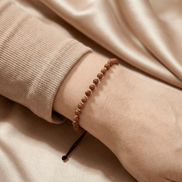 Brățară Aur 14K cu Șnur și 10 Bile, Cristale 4.5mm – Bijuterie Handmade Artor