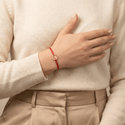 Brățară Aur 14K cu Șnur, Lună și Soare – Echilibrul Cosmic cu Garanție și Cutie Cadou