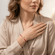 Brățară Aur 14K cu Șnur și Ghiocel – Simbolul Primăverii cu Garanție și Cutie Cadou