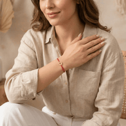 Brățară Aur 14K cu Șnur și Bănuț Busolă – Simbolul Orientării cu Garanție și Cutie Cadou