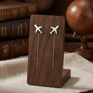 Cercei Argint 925 Lungi cu Lanț și Avion – Design Modern Airplane Threader