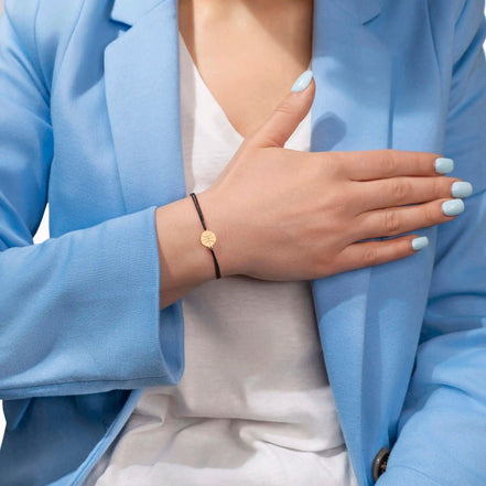 Brățară Aur 14K cu Șnur și Minge de Baschet – Cadou pentru Sportivi cu Garanție