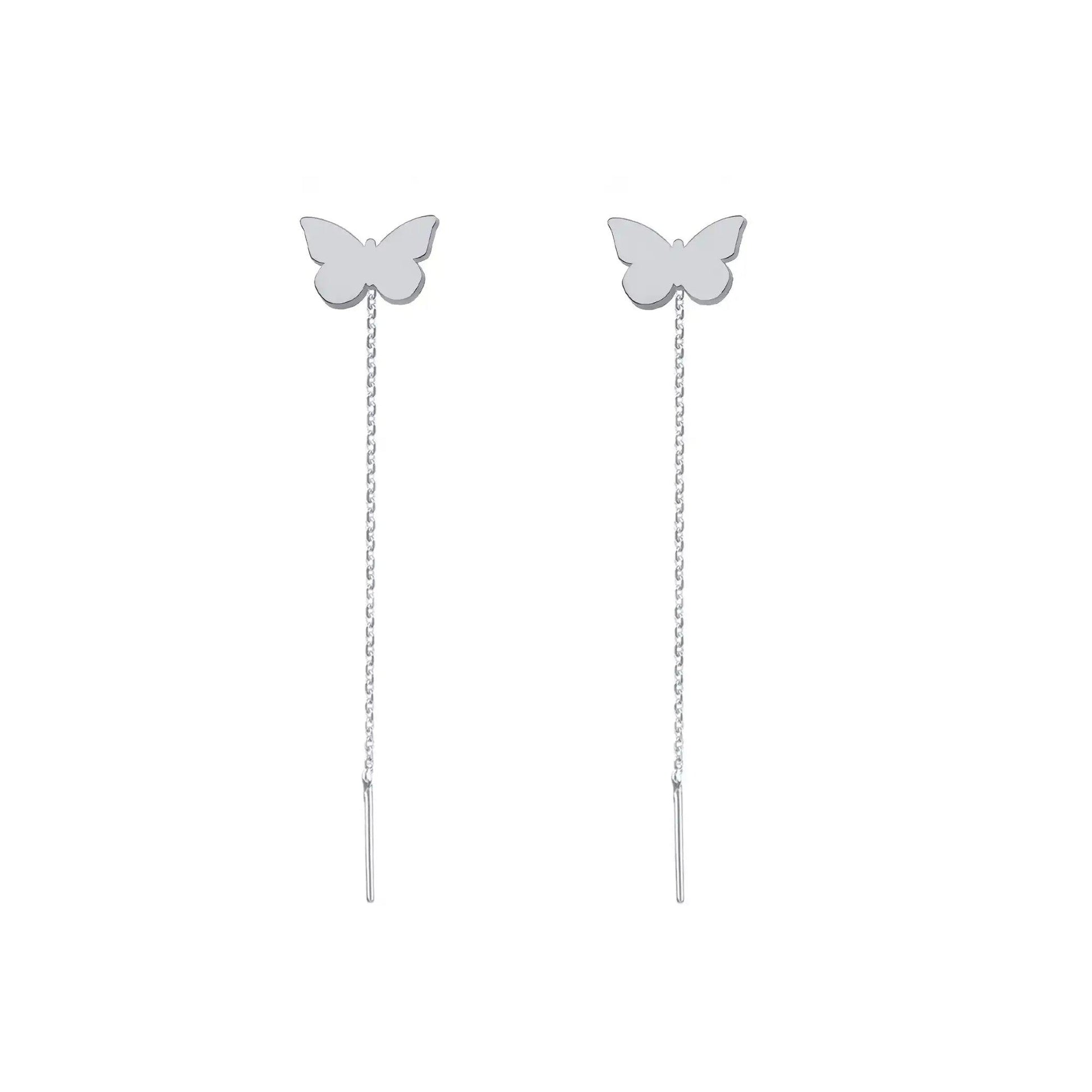 Cercei argint - lungi fluture
