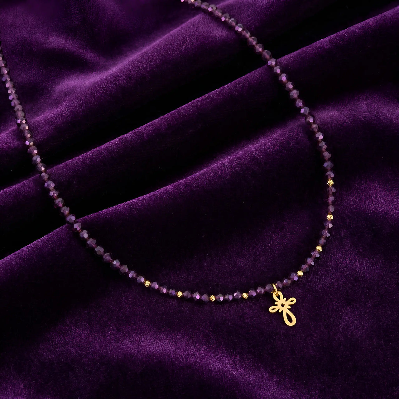 Colier Aur 14K pentru Femei cu Pandantiv Cruce și Cristale – Bijuterie de Lux în 6 Culori