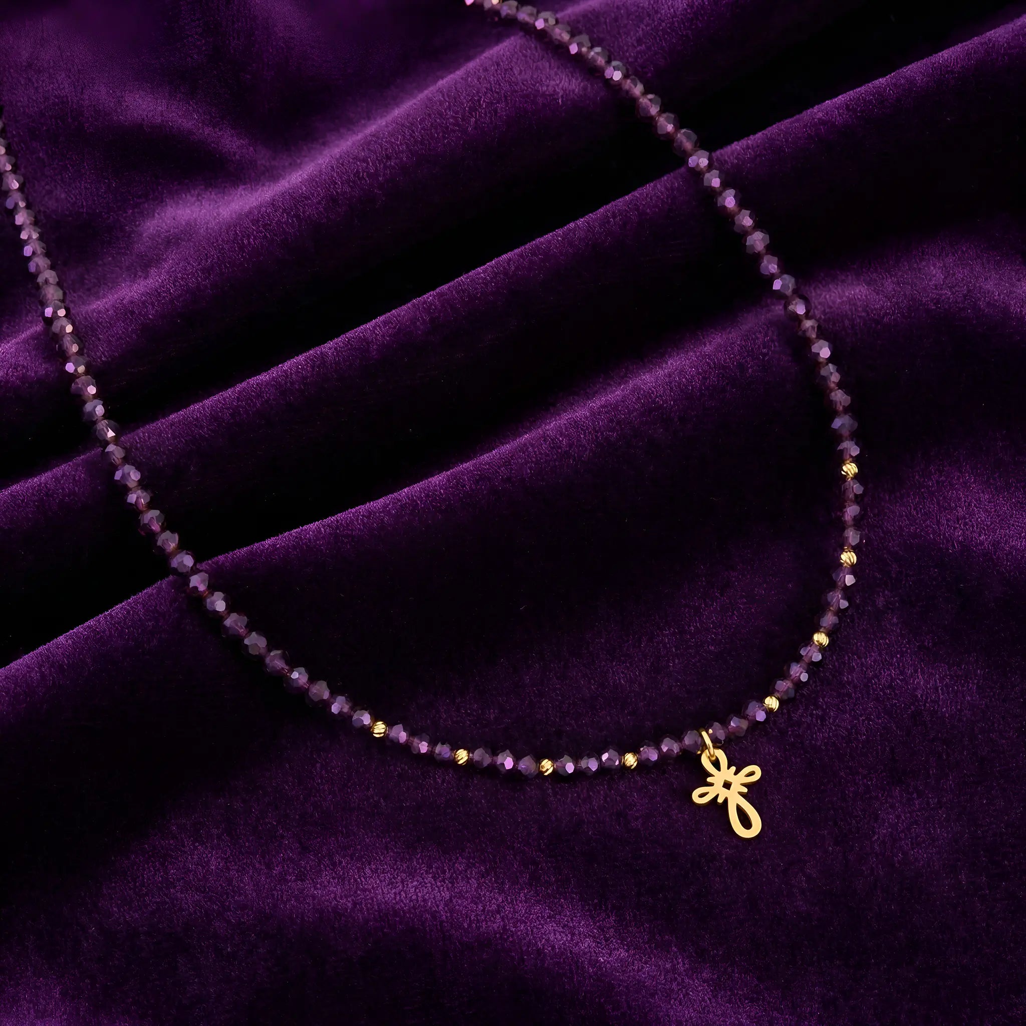 Colier Aur 14K pentru Femei cu Pandantiv Cruce și Cristale – Bijuterie de Lux în 6 Culori