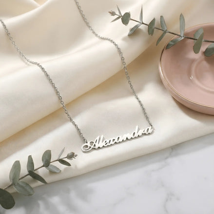 Lănțișor Argint 925 Personalizat cu Nume Alexandra – Protectoarea | Design Clasic