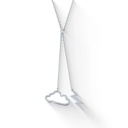 Lănțișor cu Pandantiv Nor și Fulger